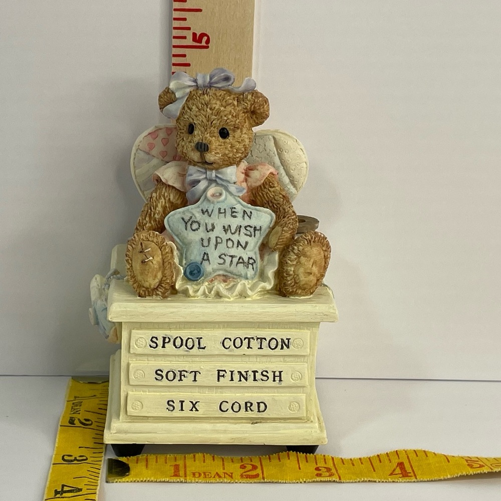 The San Francisco Music Box When You Wish Upon A Star Angel Bear Vintage 1996 - Picture 16 of 17